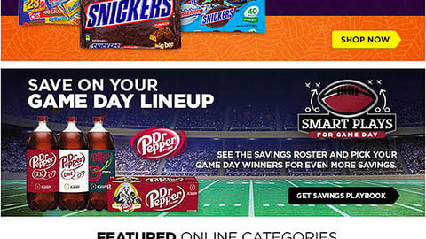 Dollar General Dr Pepper 'Game Day Lineup' Email Ad