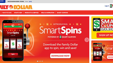 Family Dollar 'SmartSpins' Carousel Ad
