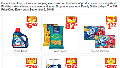 Family Dollar 'Smart Steps To Great Futures' Email Ad