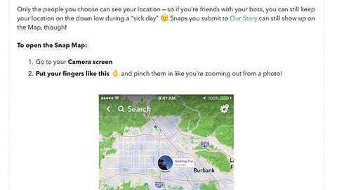 Snapchat Snap Map Tool