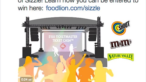 Food Lion 'Sounds of Sizzle' Twitter Update