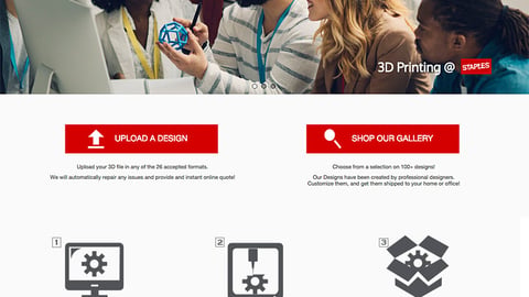 Staples '3D Printing' Microsite