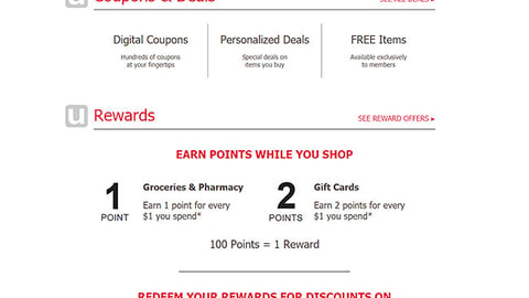 Star Market 'Just for U' Web Page