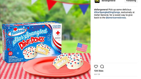 Dollar General Star Spangled Ding Dongs Instagram Update