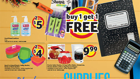 Winn-Dixie 'Stock Up on Supplies' In-Store Circular Cover