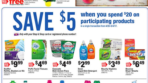 Ahold Delhaize P&G 'Save $5' Features