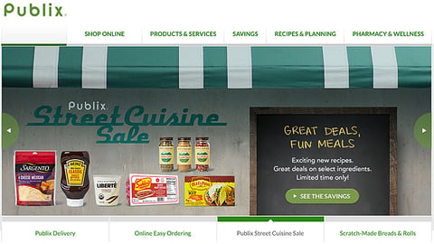 Publix 'Street Cuisine Sale' Carousel Ad