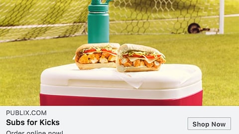 Publix 'Subs for Kicks' Facebook Update