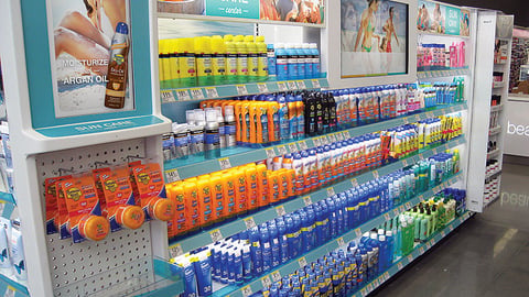 Edgewell Walgreens Sun Care Center Aisle