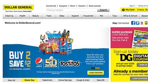 Dollar General PepsiCo 'Buy 2, Save $2' Carousel Ad