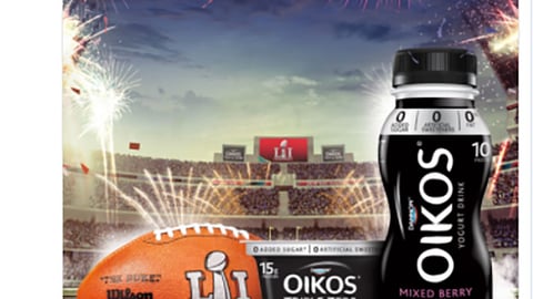 Hannaford Oikos 'Super Bowl Tailgate Party' Twitter Update
