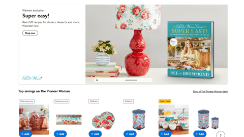 Walmart The Pioneer Woman 'Super Easy' Carousel Ad