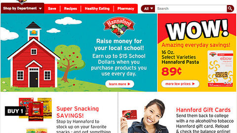 Hannaford 'Super Snacking Savings' Display Ad