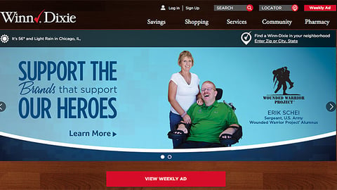 Winn-Dixie 'Support Our Heroes' Carousel Ad