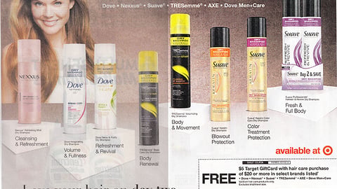 Target Unilever 'Free $5 Gift Card' FSI