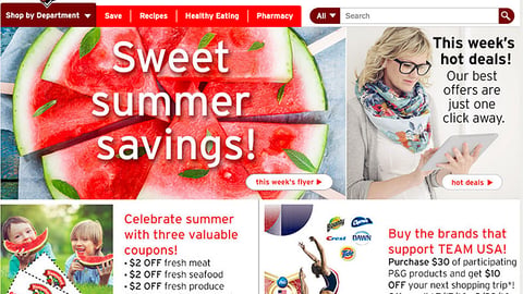 Hannaford P&G 'Support Team USA' Display Ad