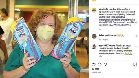 Dr. Scholl's #WeStandWithYou Instagram Update