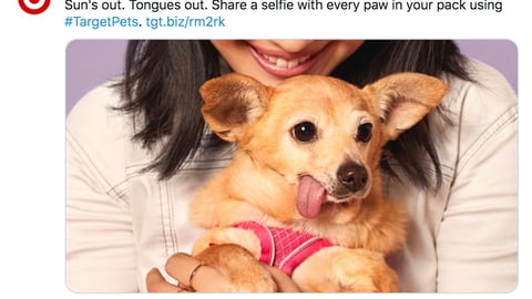 Target 'Tongues Out' Twitter Update