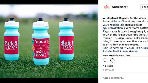 Whole Planet Foundation Nuun Hydration 'Registration Is Open' Instagram Update