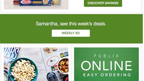 Publix 'Viva Brands' Email Ad