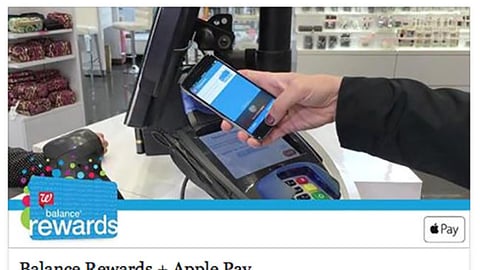 Walgreens Apple Pay 'Balance Rewards' Facebook Update