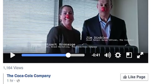 Walgreens Coca-Cola 'Red Nose Day' Facebook Update