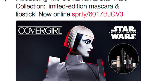 Walgreens CoverGirl 'Star Wars Collection' Tweet