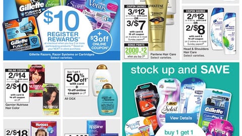 Walgreens Gillette Register Rewards Feature