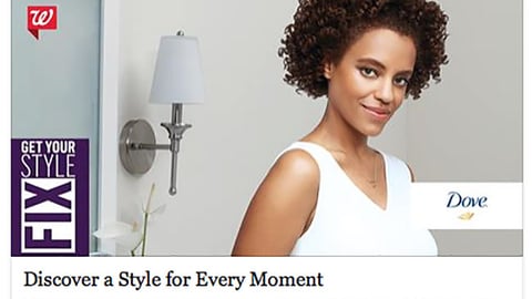 Walgreens Unilever 'Get Your Style Fix' Facebook Update