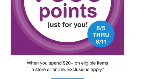 Walgreens Balance Rewards Email