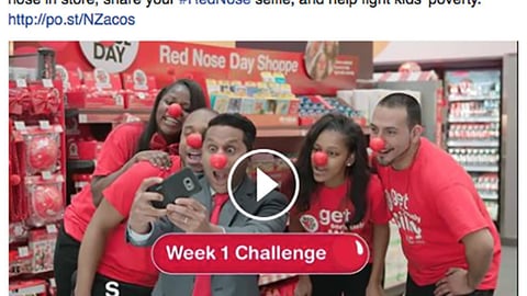 Walgreens 'Red Nose Day' Facebook Update