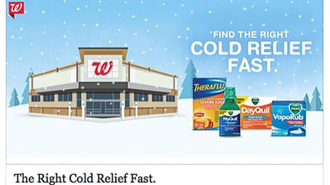 Walgreens Multi-Brand 'Cold Relief' Facebook Update