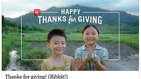 Walgreens 'Happy Thanks for Giving' Facebook Update