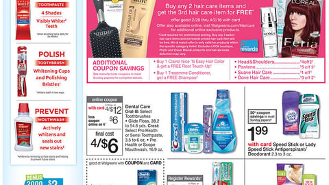 Walgreens '3 for 2' Hair Care Feature