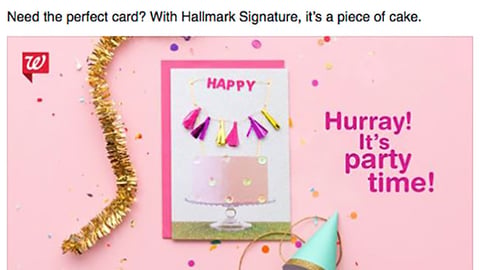 Walgreens Hallmark Facebook Update