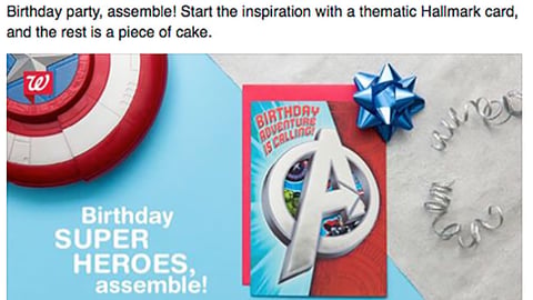 Walgreens Hallmark Facebook Update