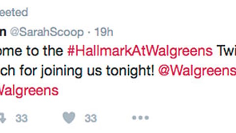 Walgreens Hallmark 'Twitter Party' Retweet