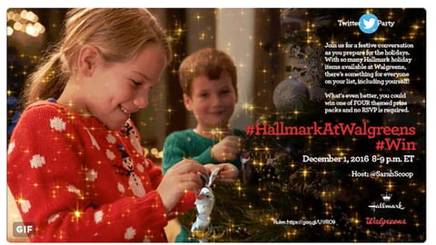 Hallmark Walgreens 'Twitter Party' Twitter Update