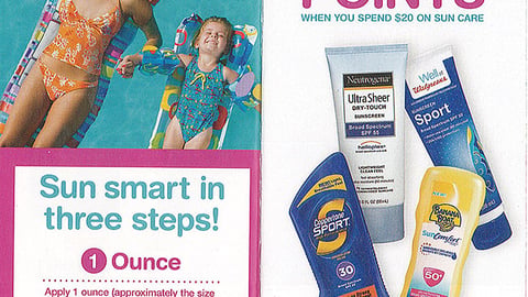 Walgreens 'Sun Care' Coupon Book Feature