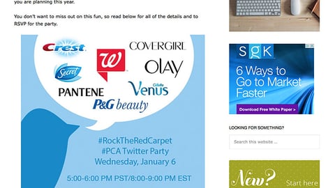 The SITS Girls Walgreens P&G Twitter Party Page