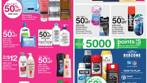 Walgreens P&G 'Redzone' Feature 