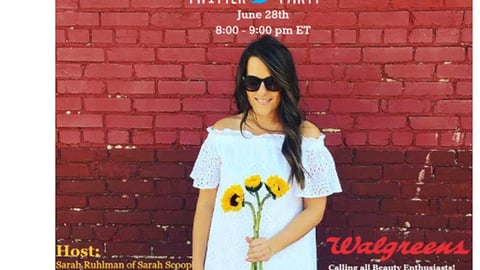 Sarah Scoop Walgreens #PrettyPerk Twitter Party