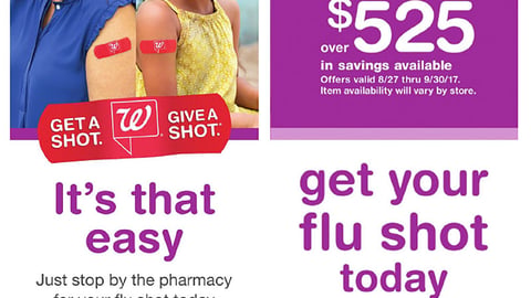 Walgreens September 2017 Coupon Book Cover