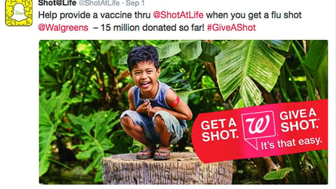 Walgreens Shot@Life Retweet