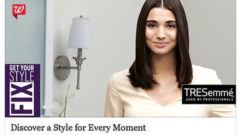 Walgreens Unilever 'Get Your Style Fix' Facebook Update
