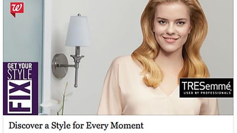 Walgreens Unilever 'Get Your Style Fix' Facebook Update