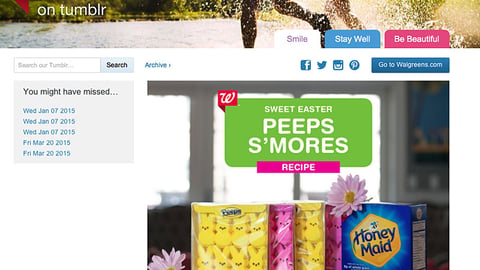 Walgreens 'Peeps S'mores' Tumblr Post