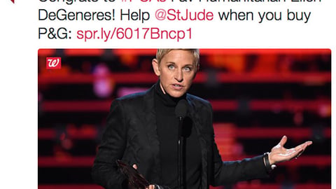 Walgreens P&G 'Fav Humanitarian' Twitter Update