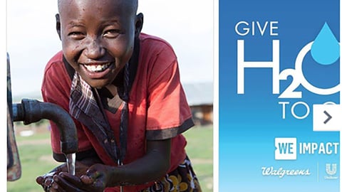 Walgreens Unilever 'Give H2OPE' Facebook Update