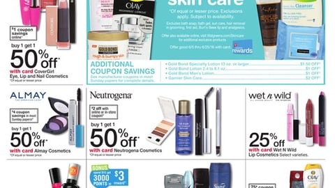 Walgreens Multi-Brand 'Skin Care' Feature